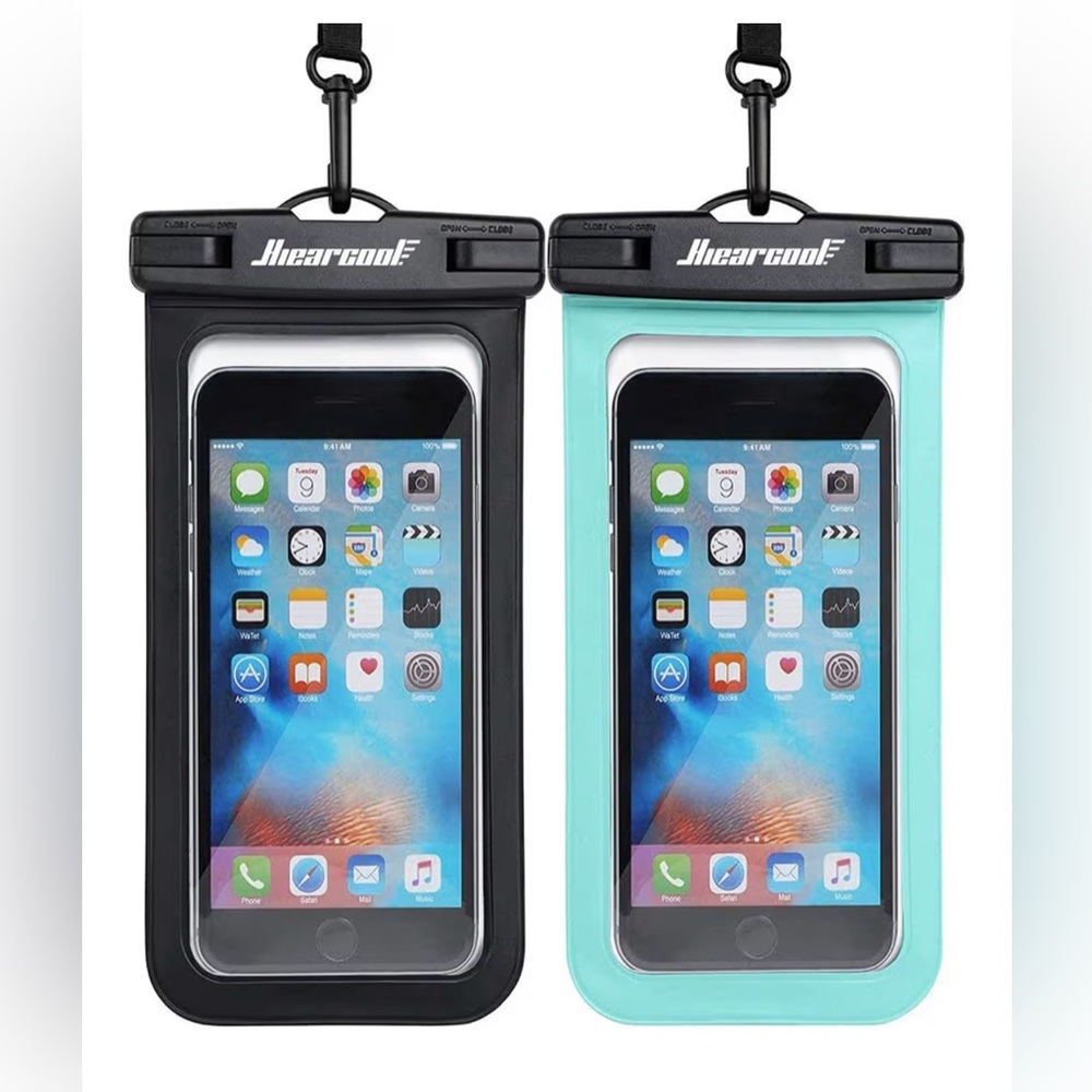 Waterproof Phone Pouch - Black and Blue